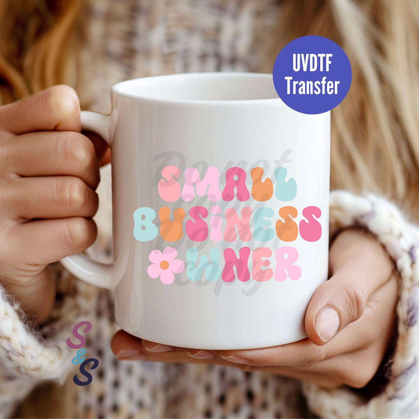 Small Business Owner Mug UVDTF Transfer