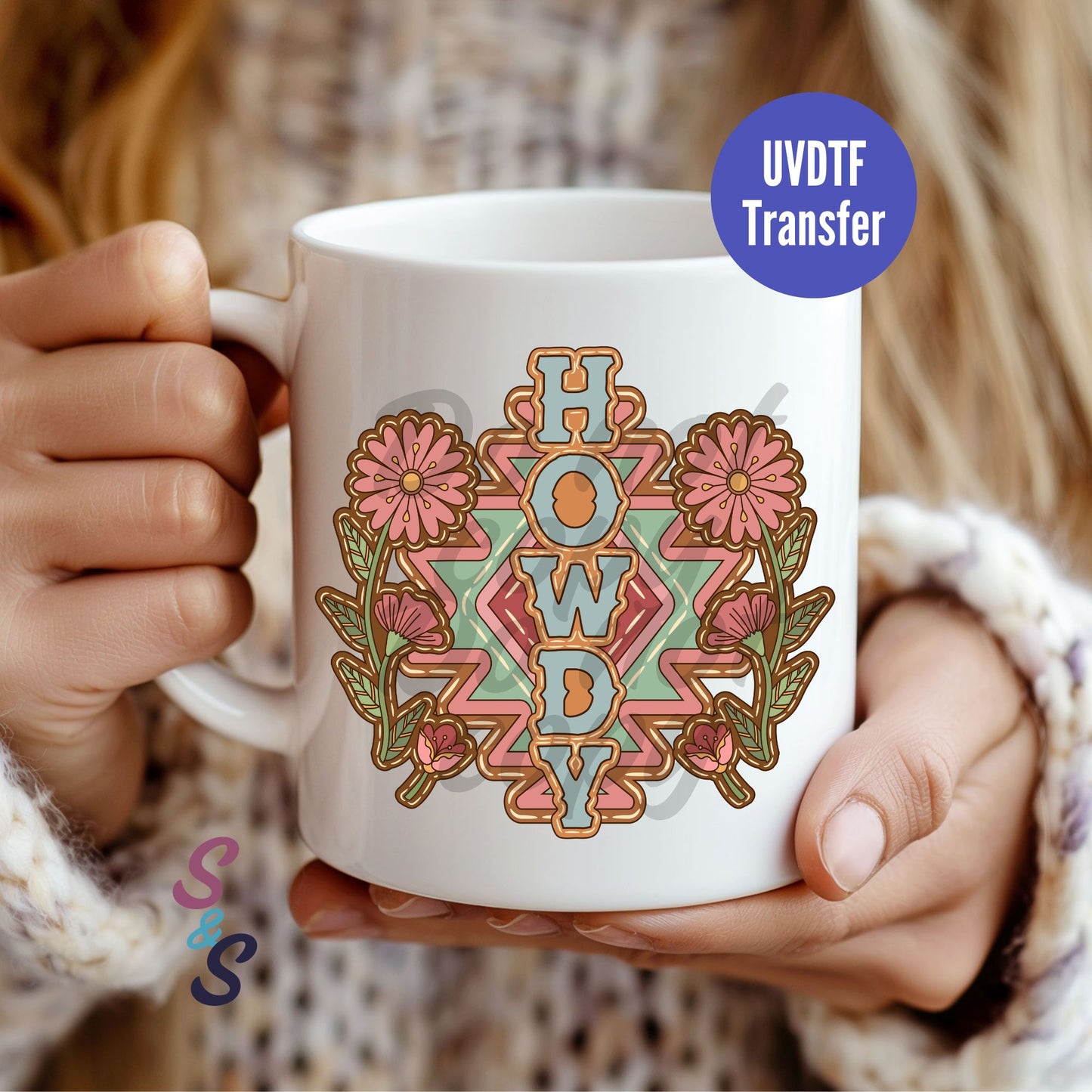 Howdy Aztec Mug UVDTF Transfer UV109