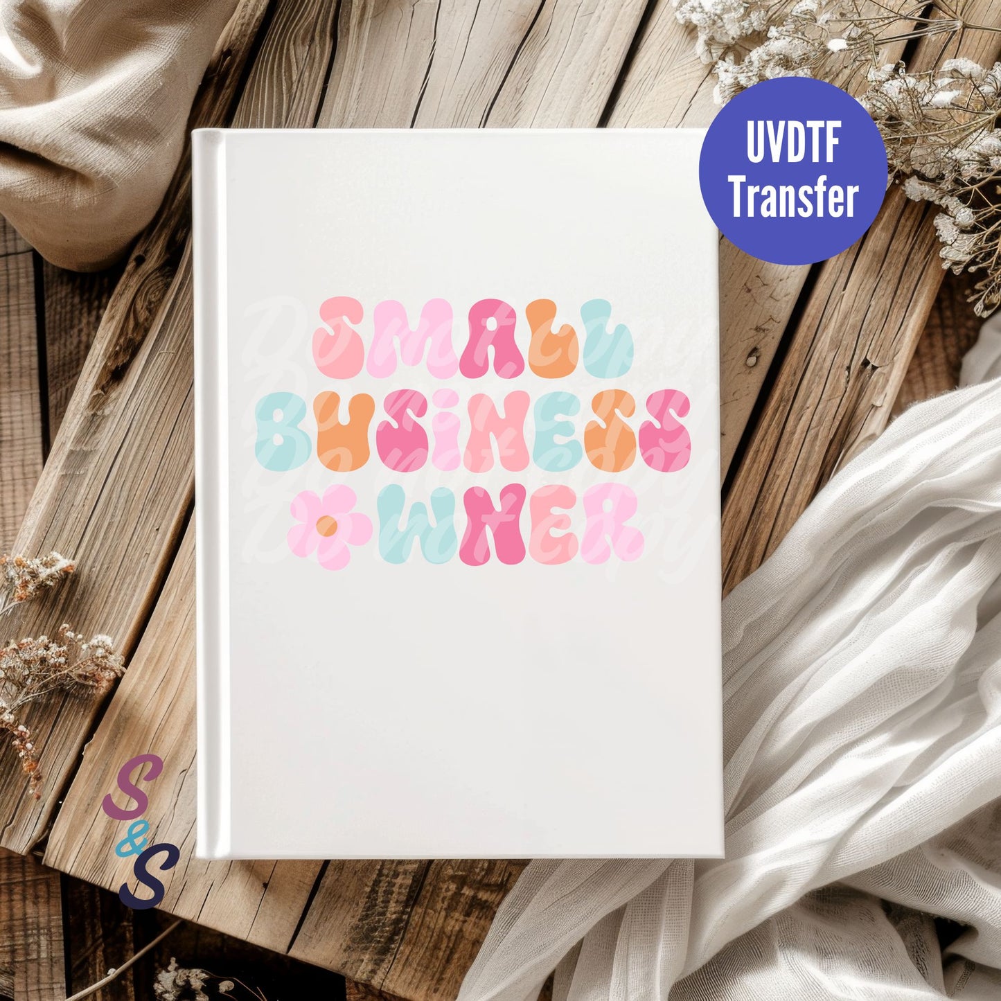 Small Business Owner UVDTF Book/Notebook Transfer C202