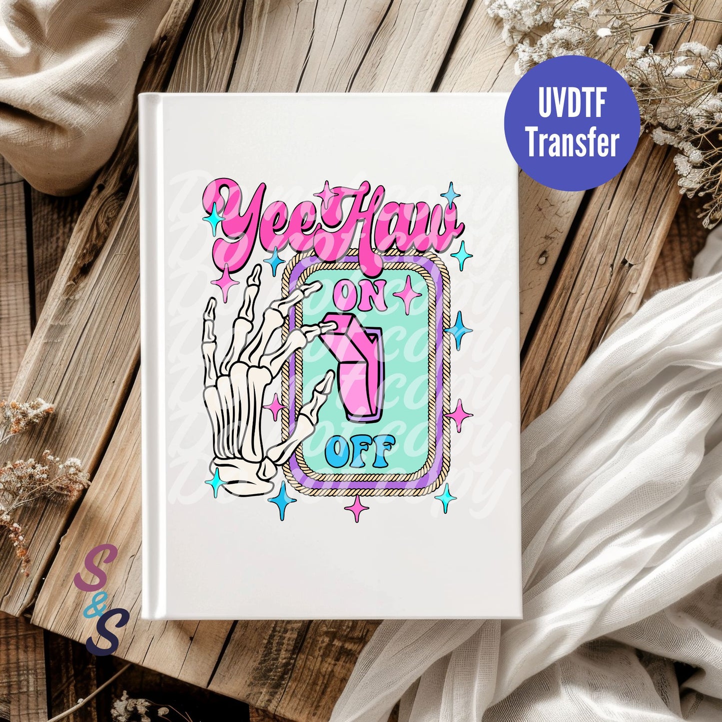 Yee Haw Switch UVDTF Book/Notebook Transfer C203