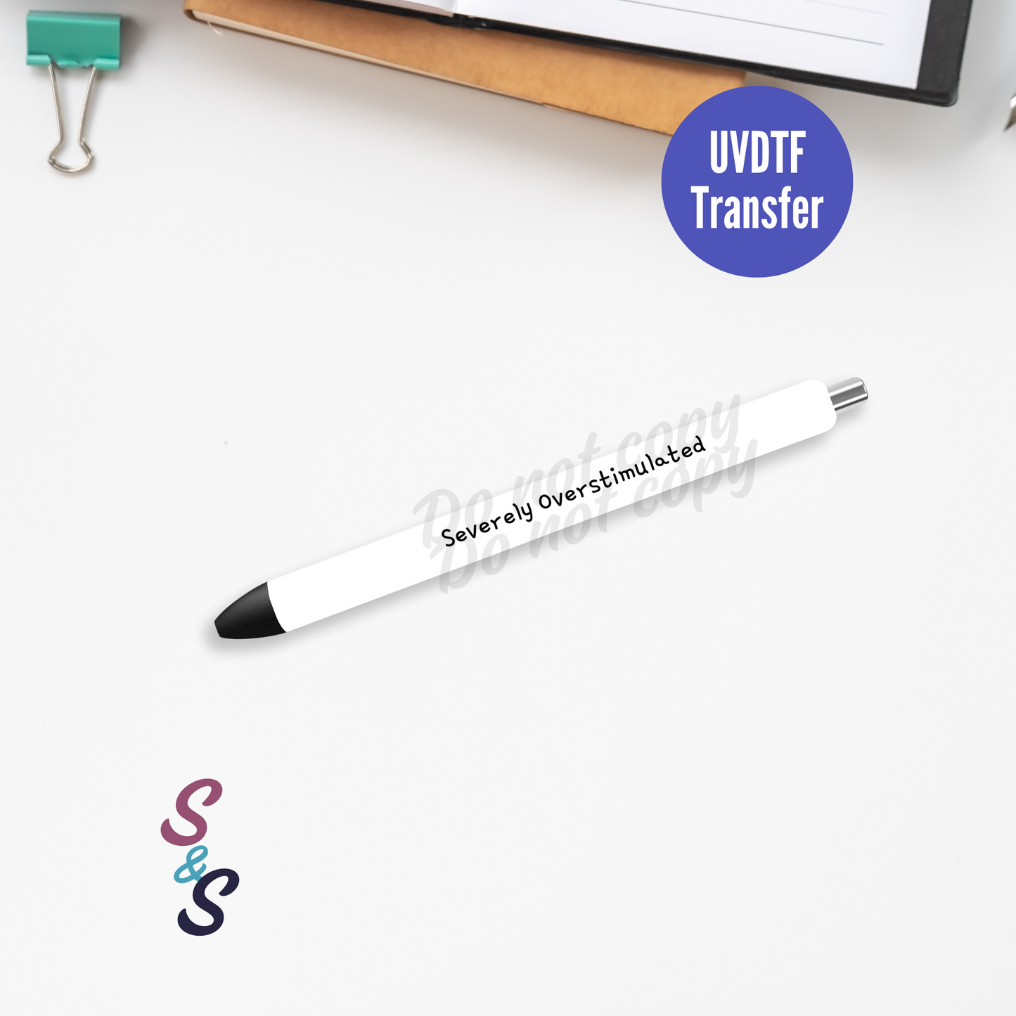 Severely Overstimulated Cry Pen UVDTF Transfer