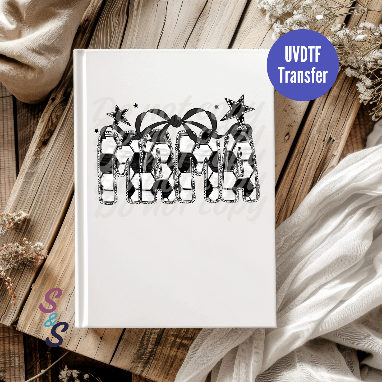 Soccer Mama UVDTF Book/Notebook Transfer C181