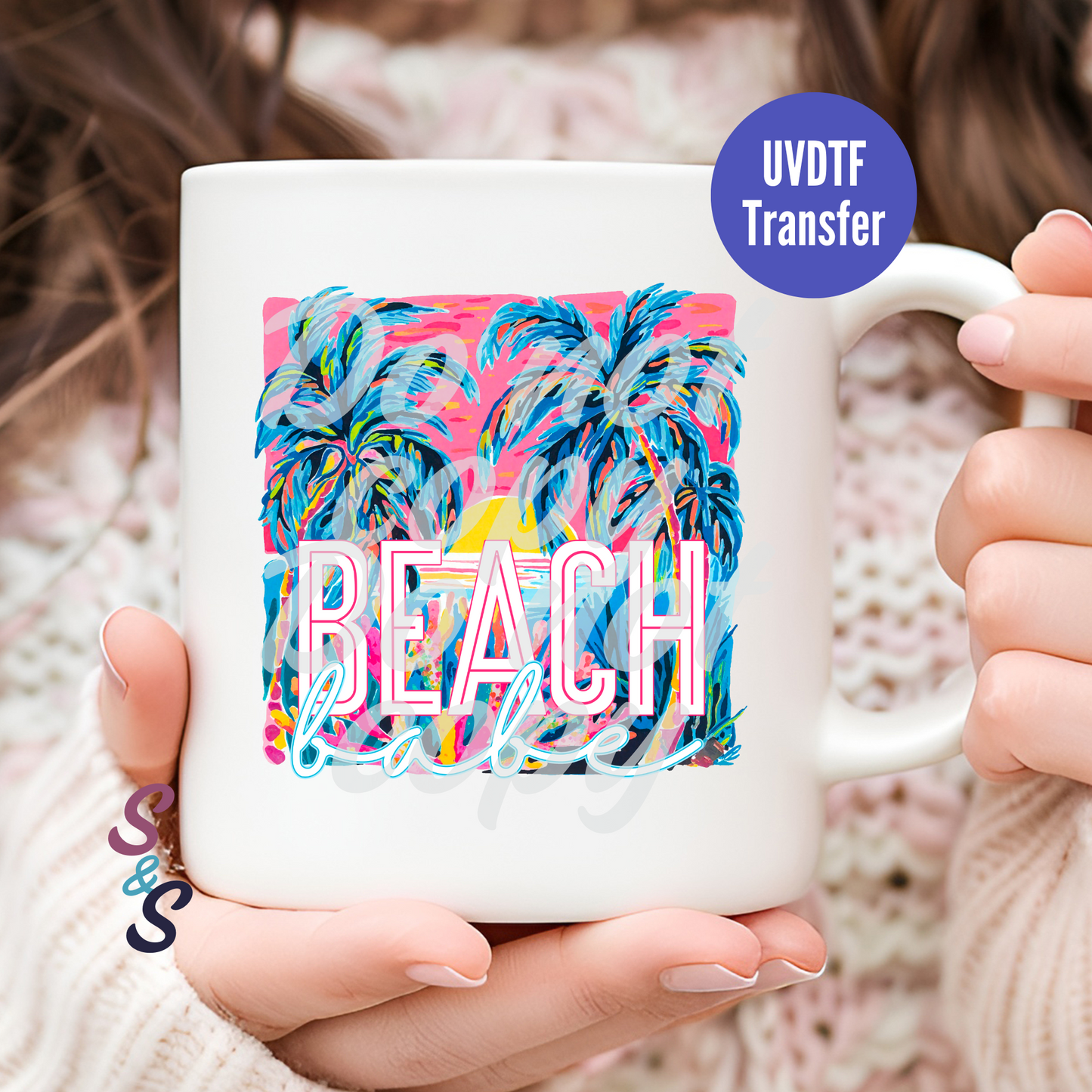 Beach Babe Mug UVDTF Transfer UV167