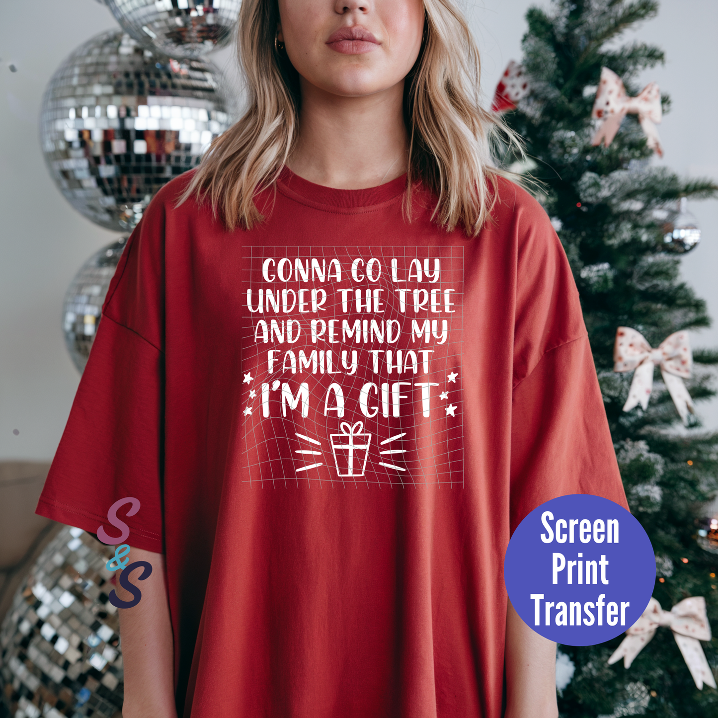 PRE-ORDER - Gonna Go Lay Under The Tree - White Ink - Screen Print