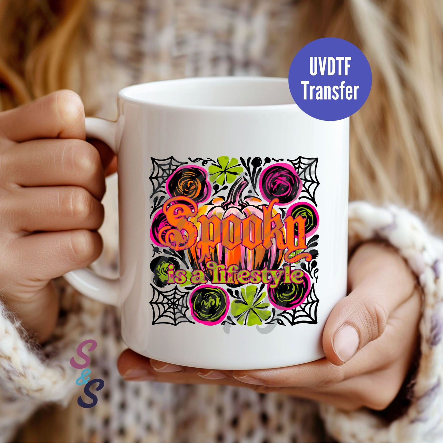 Spooky Is A Lifestyle Halloween Mug UVDTF Transfer D213