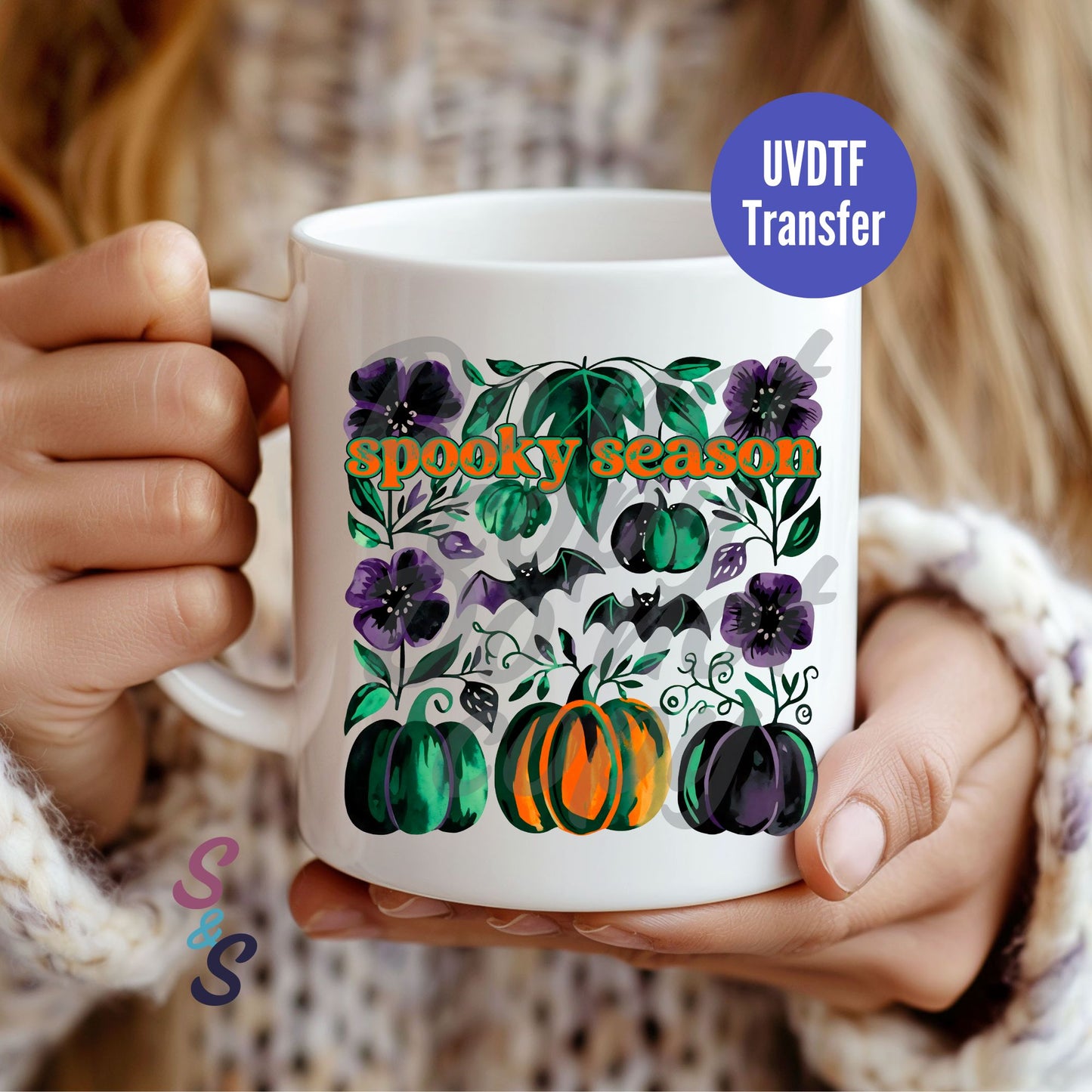 Spooky Season Halloween Mug UVDTF Transfer D217