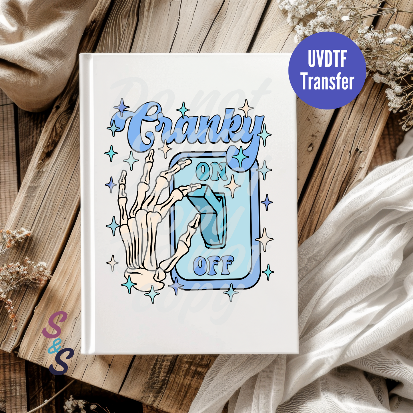 Cranky Switch UVDTF Book/Notebook Transfer C115