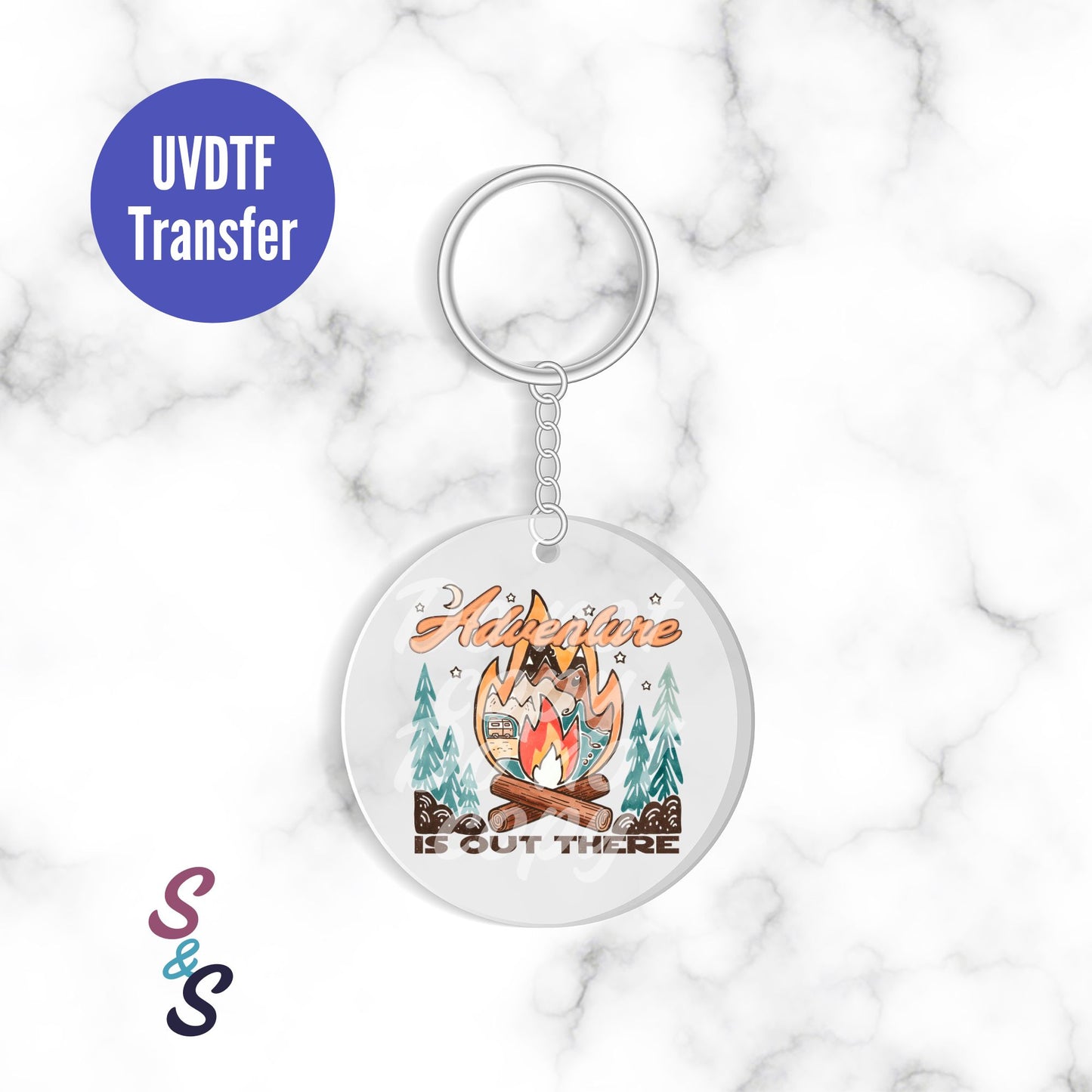 Adventure Is Out There Keychain UVDTF Transfer KC222