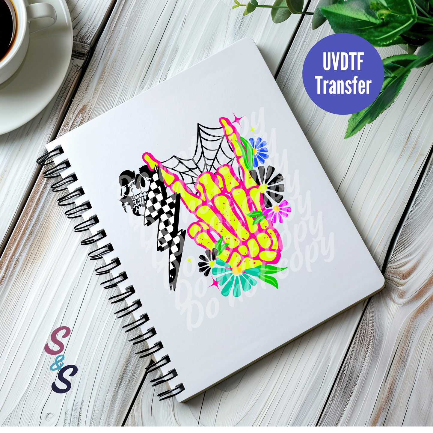Rock On UVDTF Book/Notebook Transfer C134