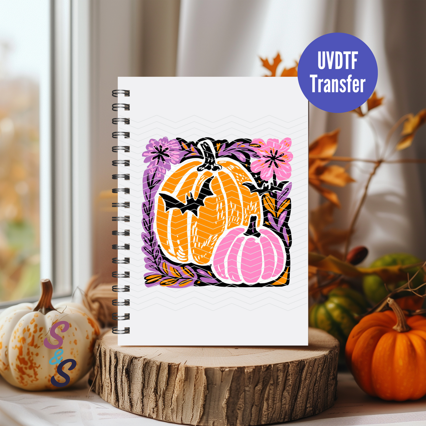 Halloween Tile UVDTF Book/Notebook Transfer C267
