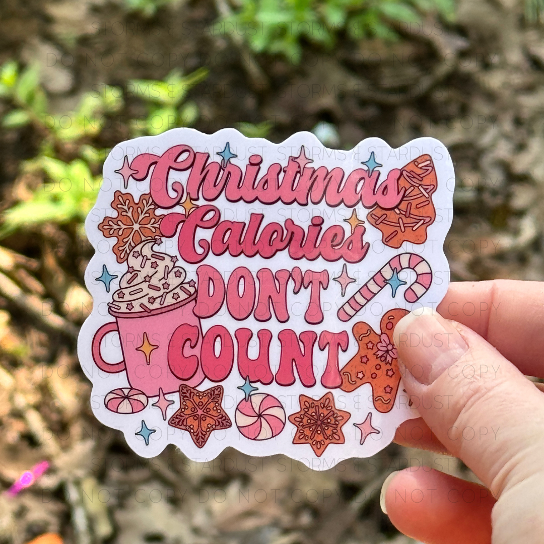 Christmas Calories Don't Count Sticker ST002