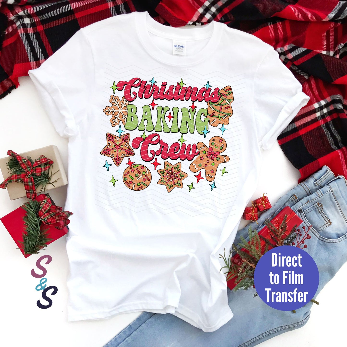Christmas Baking Crew - Bold - Direct To Film Print Transfer (DTF)