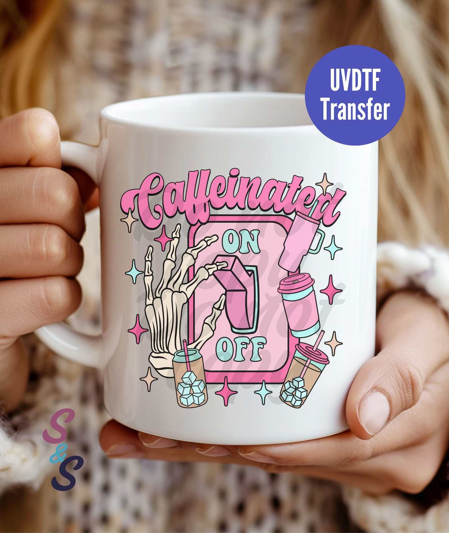 Caffeinated Switch Mug UVDTF Transfer UV103