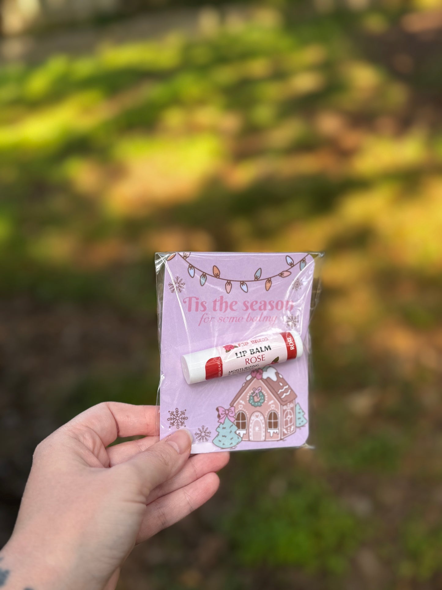 Tis The Season For Some Balmy Lip Balm Card LB003