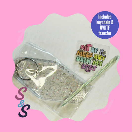 Making a Keychain with UVDTF Decals