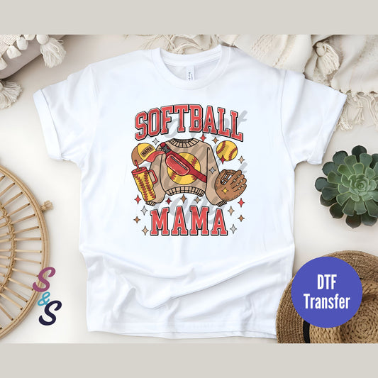 Softball Mama Direct To Film Print Transfer (DTF) DT009