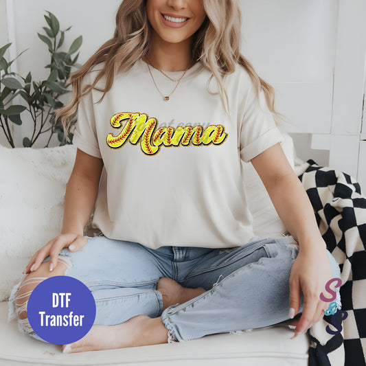 Mama Softball Print Direct To Film Print Transfer (DTF) DT012