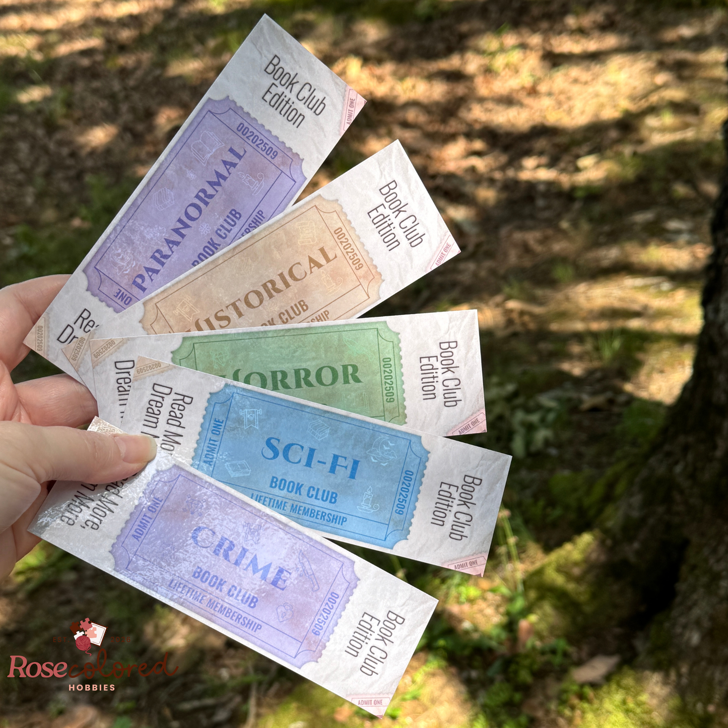 Book Club Edition Tickets Bookmark 5 Pack