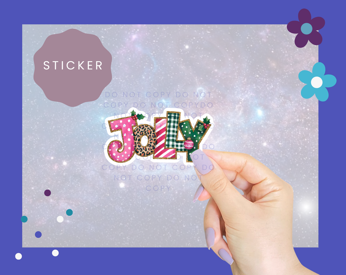 Jolly Christmas Sticker