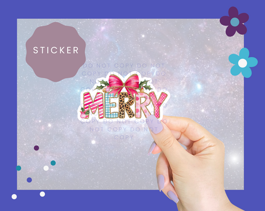 Merry Christmas Sticker