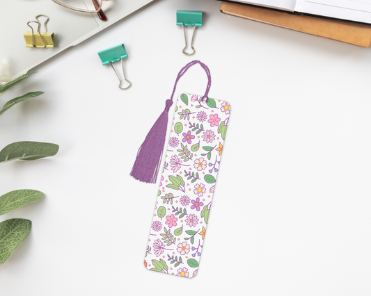 Dainty Flowers Bookmark UVDTF Transfer