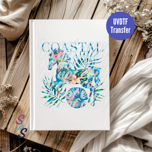Coastal Cowgirl UVDTF Book/Notebook Transfer C184