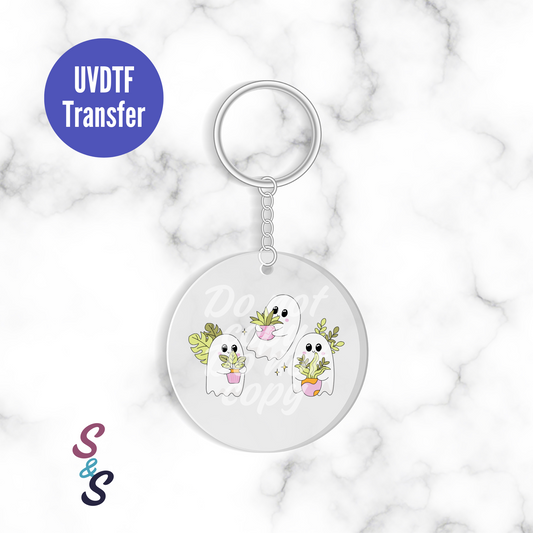 Ghost Plants Trio Keychain UVDTF Transfer UV155
