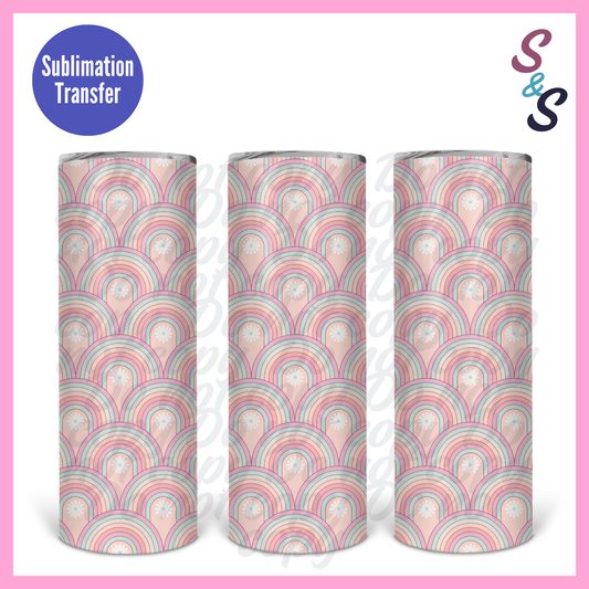 Pastel Boho Sublimation Print Transfer
