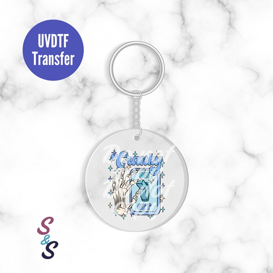 Cranky Switch Keychain UVDTF Transfer KC107
