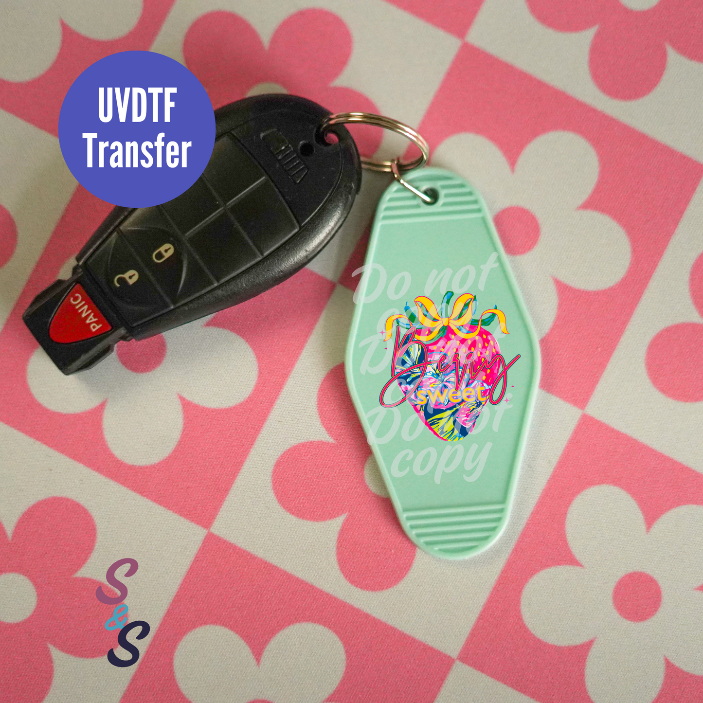 Berry Sweet Keychain UVDTF Transfer UV127