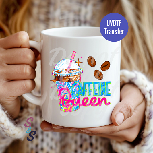 Caffeine Queen Mug UVDTF Transfer D125