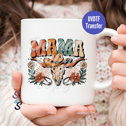 Mama Western Mug UVDTF Transfer D139