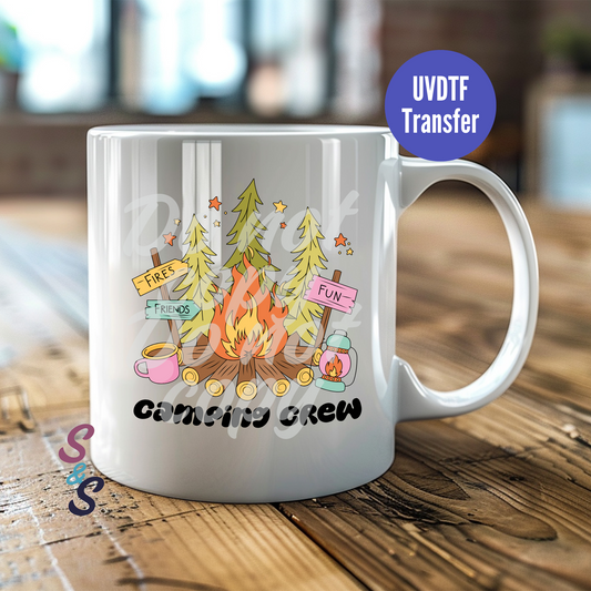 Camping Crew Mug UVDTF Transfer UV154