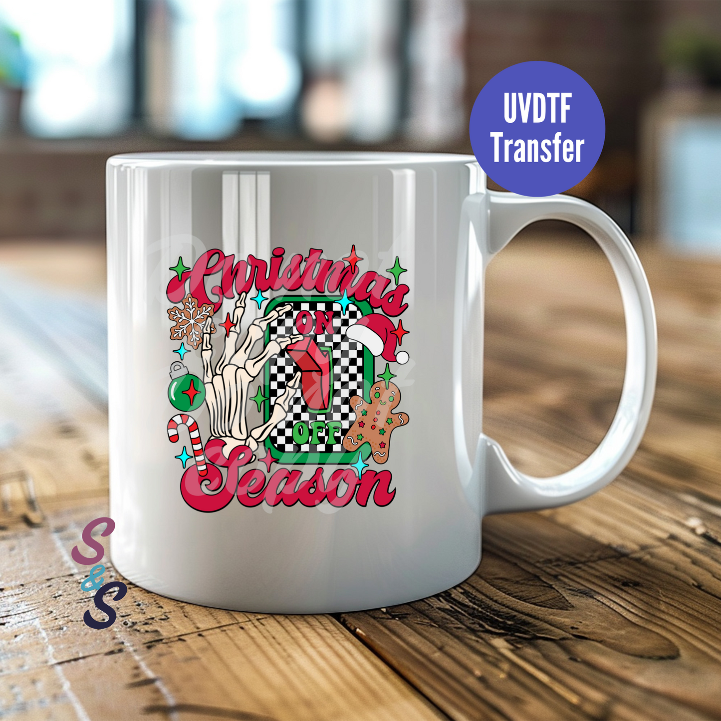 Christmas Season Switch Mug UVDTF Transfer D180
