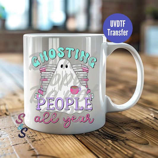 Ghosting People All Year Books Mug UVDTF Transfer D206