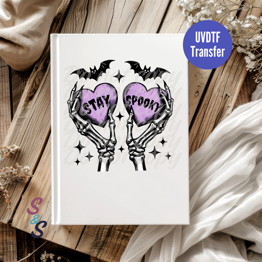 Stay Spooky UVDTF Book/Notebook Transfer E134