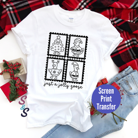 PRE-ORDER - Jolly Goose Stamps- Black Ink - Screen Print