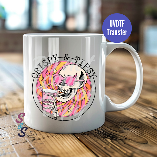 Crispy & Tipsy Skellie Mug UVDTF Transfer UV177