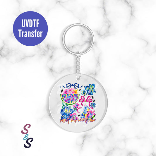 Sweet Summertime Watermelons Keychain UVDTF Transfer KC205