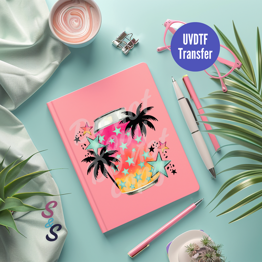Sunset Can UVDTF Book/Notebook Transfer C130