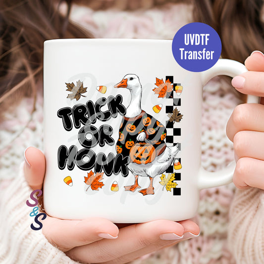Goose Trick Or Honk Mug UVDTF Transfer D189