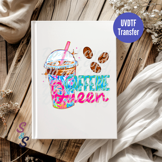 Caffeine Queen UVDTF Book/Notebook Transfer C151
