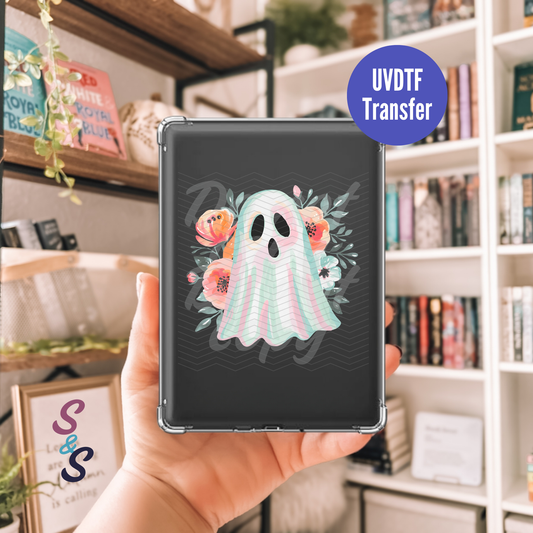 Floral Ghost Kindle UVDTF Transfer K115