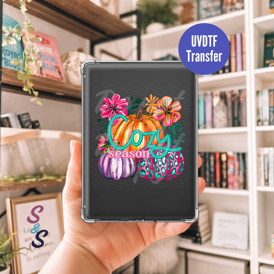 Cozy Season Pumpkins Kindle UVDTF Transfer K121