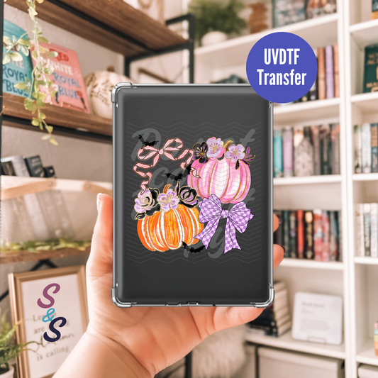 Pumpkins & Bows Kindle UVDTF Transfer K123