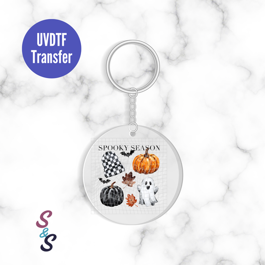 Spooky Season Keychain UVDTF Transfer KC257