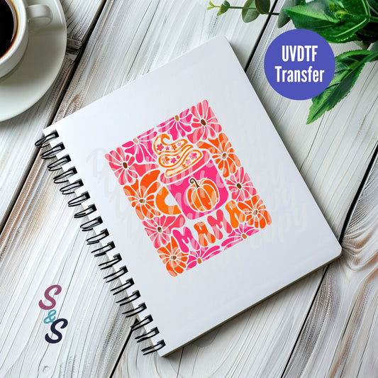 Pumpkin Spice Mama UVDTF Book/Notebook Transfer C208