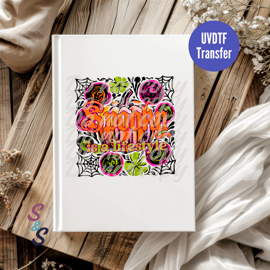 Spooky Is A Lifestyle UVDTF Book/Notebook Transfer C239