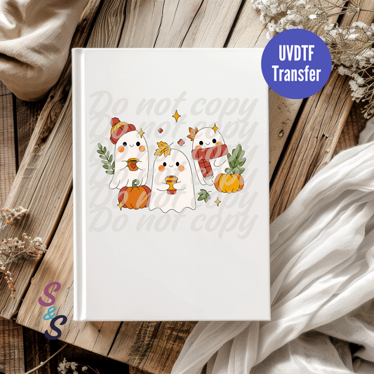 Fall Ghosts UVDTF Book/Notebook Transfer C244