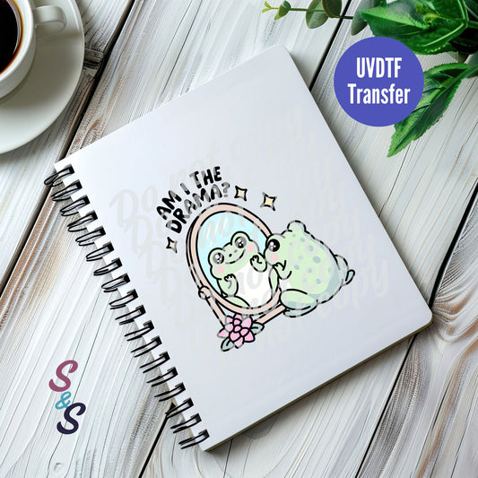 Am I The Drama Frog UVDTF Book/Notebook Transfer C217